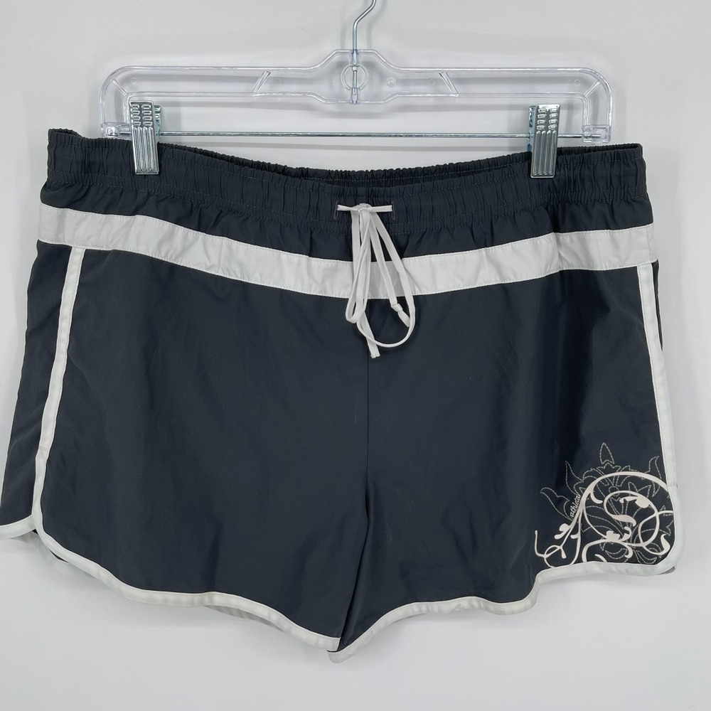 Athleta Women's Black Hanna Lined Drawstring Running Athletic Shorts Size M